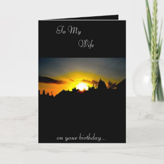 Carte d'anniversaire de la femme