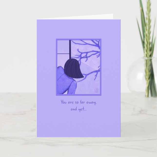 Carte d'anniversaire de la jeune femme à l'écran S (Devant)