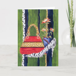 Carte d'anniversaire de la maman fashionista