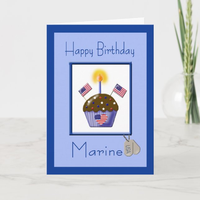 Carte d'anniversaire de la Marine militaire (Devant)