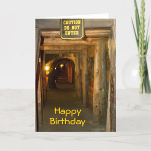 Carte d'anniversaire de la mine d'or