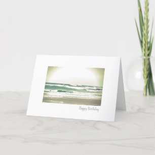 Carte d'anniversaire de la photographie de surf