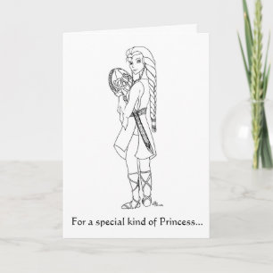 Carte d'anniversaire de la princesse celtique