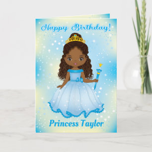 Carte d'anniversaire de la princesse noire Ajout