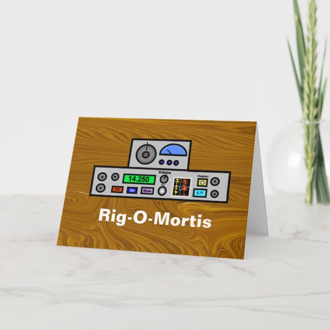 Carte d'anniversaire de la radio de jambon Rig-O-M (Devant)