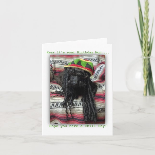 Carte d'anniversaire de la réfrigération (Devant)