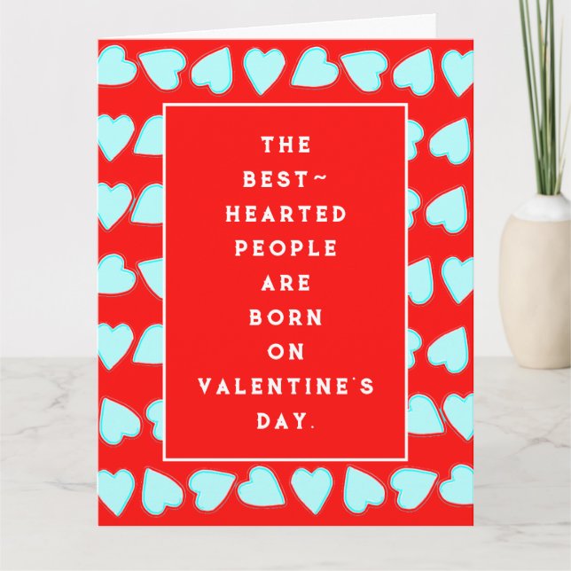 Carte d'anniversaire de la Saint-Valentin (Devant)