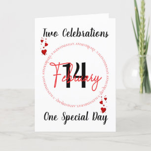 Carte d'anniversaire de la Saint-Valentin