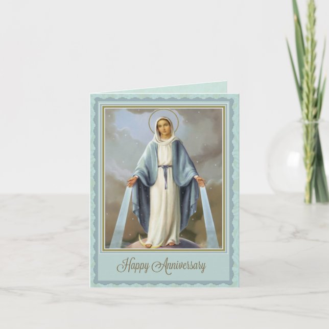 Carte d'anniversaire de la Sainte Vierge Marie (Devant)
