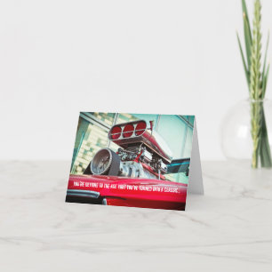 Carte d'anniversaire de la souffleuse à moteur mod