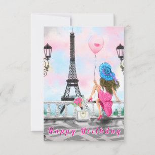 Carte D'Anniversaire De La Tour Eiffel