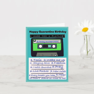 Carte d'anniversaire de l'amant de musique de quar