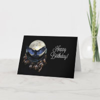 Carte d'anniversaire de l'amérindien Dream Catcher
