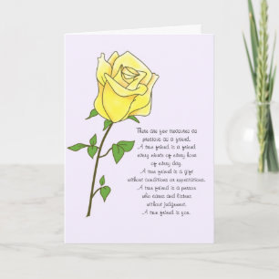 Carte d'anniversaire de l'ami de Rose jaune