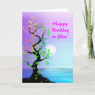 Carte d'anniversaire de l'arbre de vie