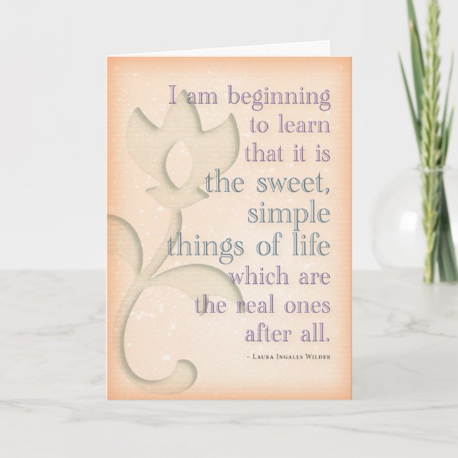 Carte d'anniversaire de Laura Ingalls Wilder (Devant)