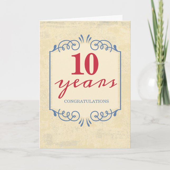 Carte d'anniversaire de l'employé universelle pour (Devant)