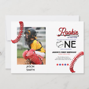 Carte d'anniversaire de l'enfant de baseball Rooki