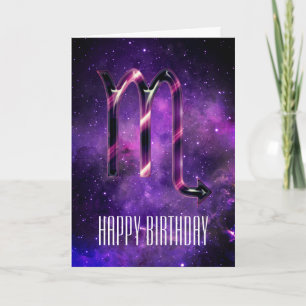 Carte d'Anniversaire de l'Espace Violet