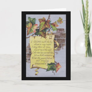 Carte d'anniversaire de lierre