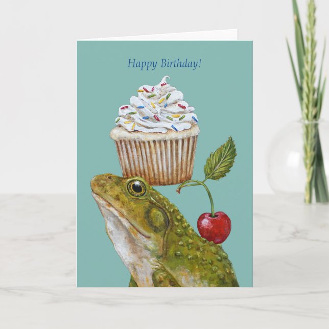 Carte d'anniversaire de livraison de dessert (Devant)