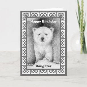 Carte d'anniversaire de l'ours polaire