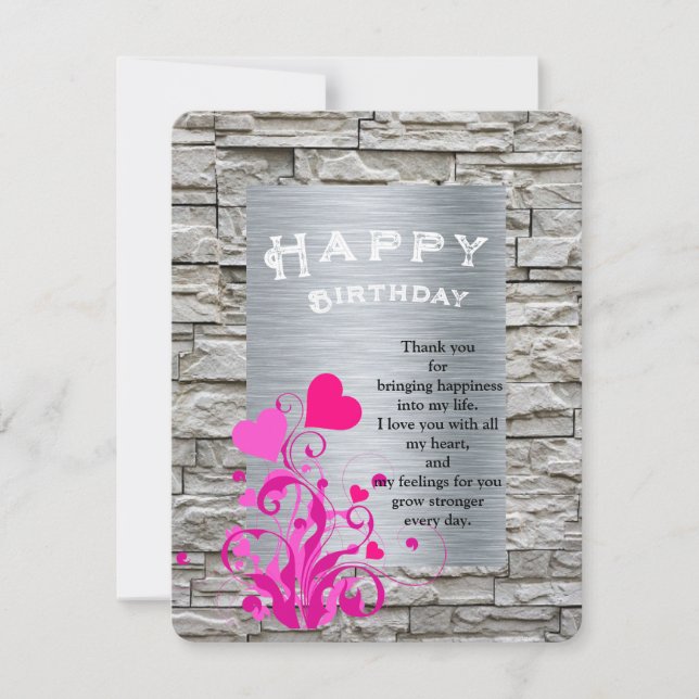 Carte d'anniversaire de Lover (Devant)