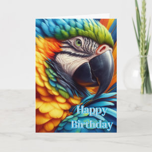 Carte d'anniversaire de Macaw Parrot