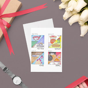 Carte d'anniversaire de mariage à l'heure du thé