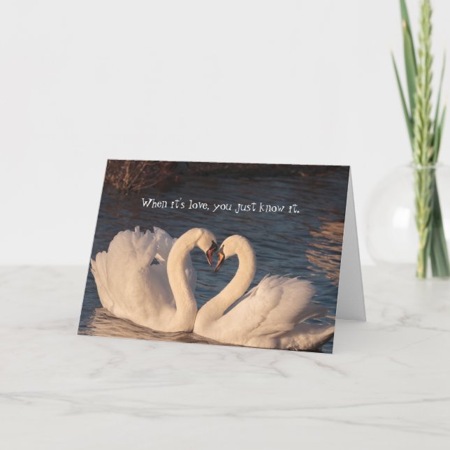 Carte d'anniversaire de mariage 'Je t'aime cœur de (Devant)