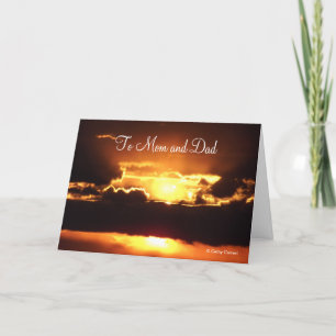 Carte d'anniversaire de mariage pour maman et papa