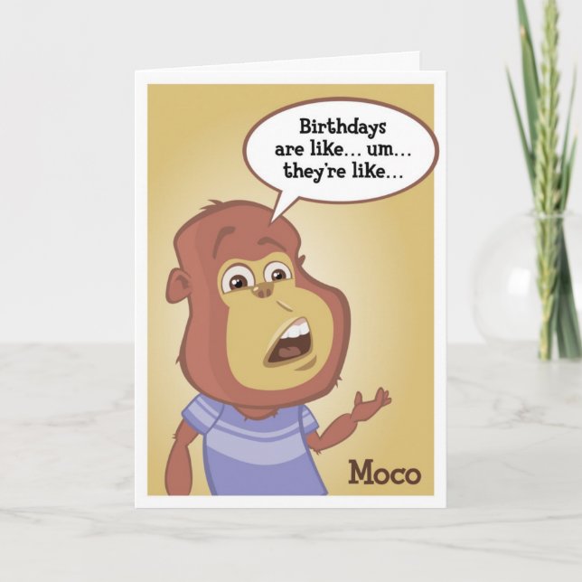 Carte d'anniversaire de Moco (Devant)