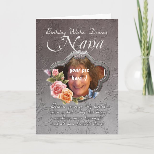 carte d'anniversaire de Nana - anniversaire votre (Devant)
