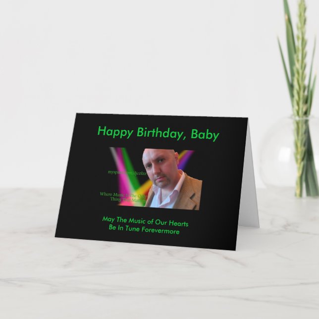 Carte d'anniversaire de nouveauté de DJColzz (Devant)