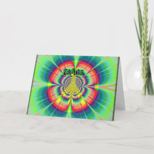 Carte d'anniversaire de paix