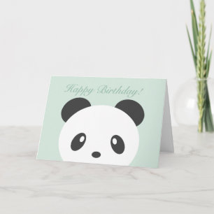 Carte d'anniversaire de panda