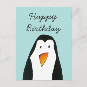 Carte d'anniversaire de Penguin