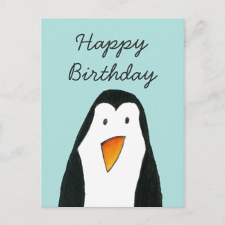 Carte d'anniversaire de Penguin