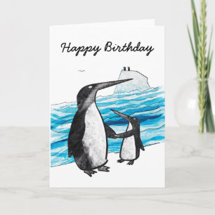Carte d'anniversaire de Penguin