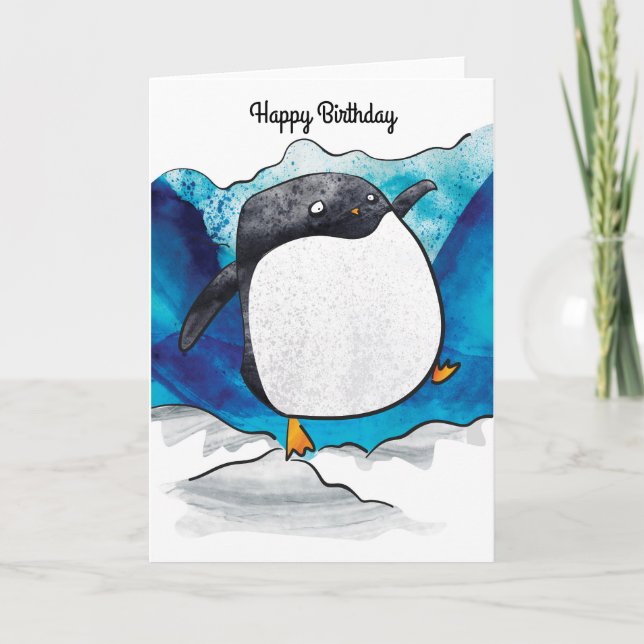 Carte d'anniversaire de Penguin (Devant)