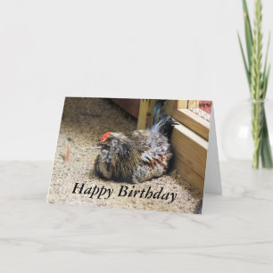Carte d'anniversaire de poulet