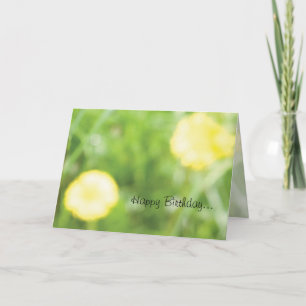 Carte d'anniversaire de renoncule