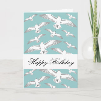 Carte d'anniversaire de Seaguls Galore