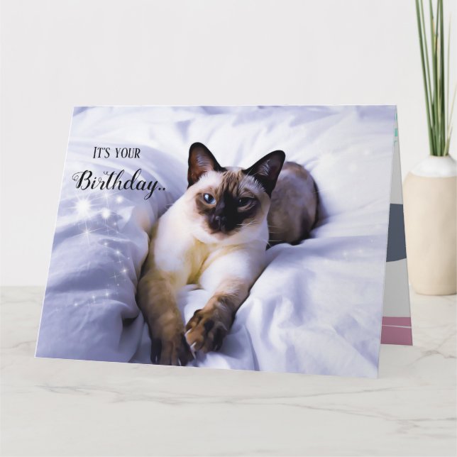 Carte d'anniversaire de Siamese (Devant)