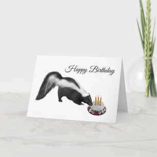 Carte d'anniversaire de Skunk Cake