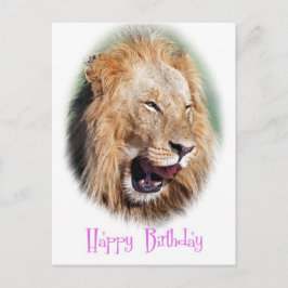 Carte d'anniversaire de Smile lion