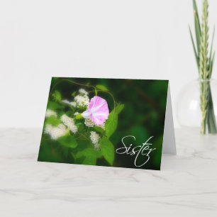 Carte d'anniversaire de sœur ou carte pour dire qu