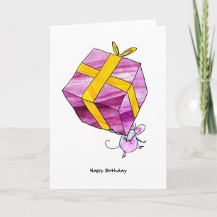 Carte d'anniversaire de souris