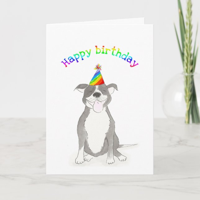 Carte d'anniversaire de Staffy (Devant)