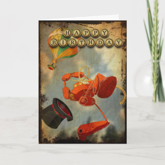 Carte d'anniversaire de Steampunk